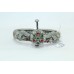 925 Sterling Silver Women Tribal jewelry Bangle Bracelet Cuff 36.88 Gr Stones